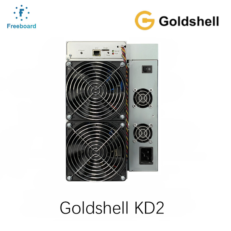 Model KD2 from Goldshell Mining Kadena Algorithm with a Maximum HashRate of 6Th/S for a Power Consumption of 830W.
